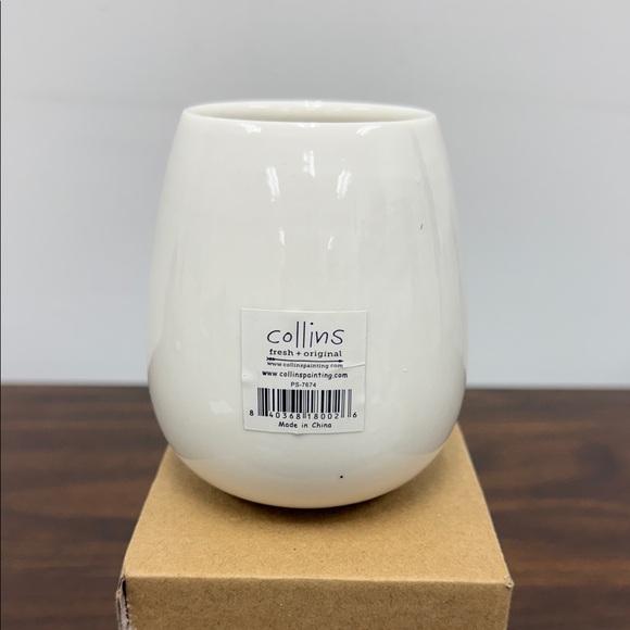 White Ceramic stemless wine glass- Best Grandma Ever - Picture 4 of 4